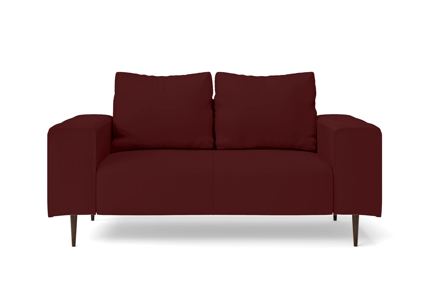 Udine 2 Seater Sofa Red Leather