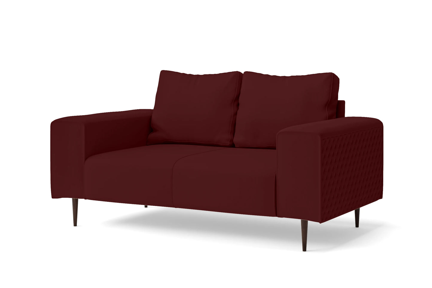 Udine 2 Seater Sofa Red Leather