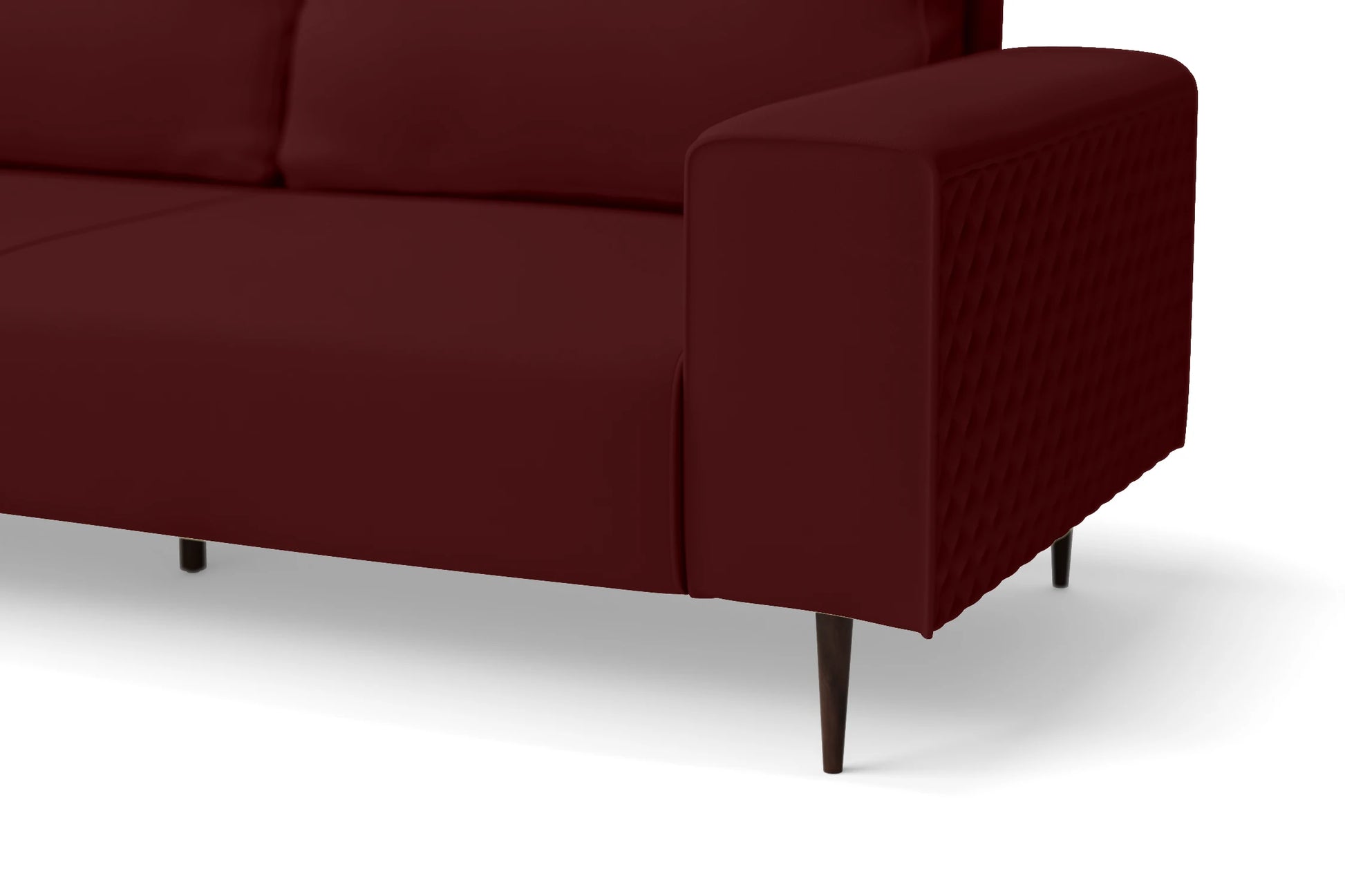 Udine 2 Seater Sofa Red Leather