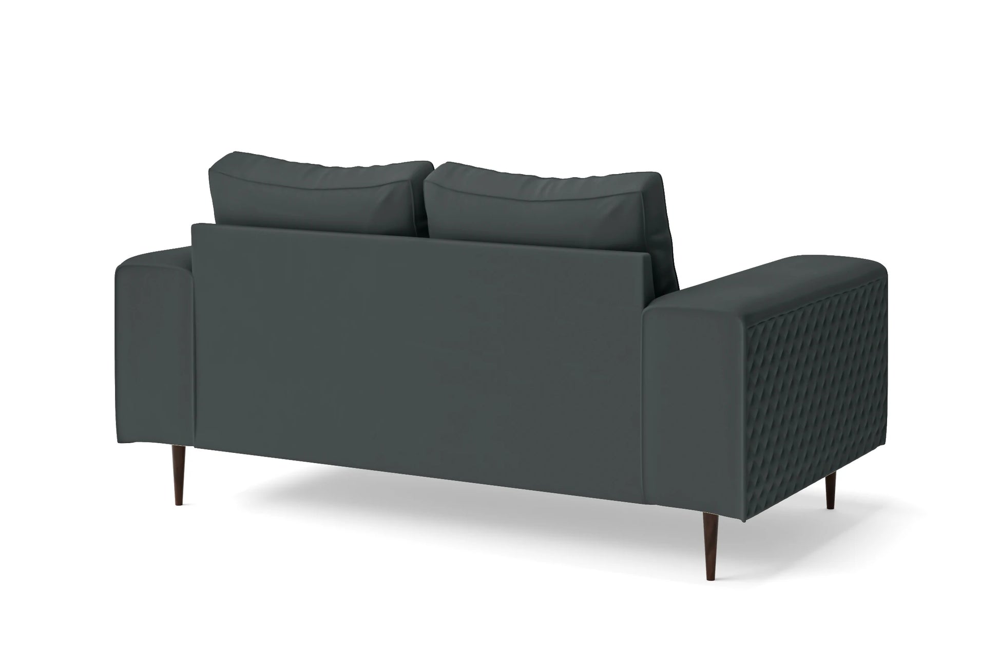 Udine 2 Seater Sofa Slate Leather