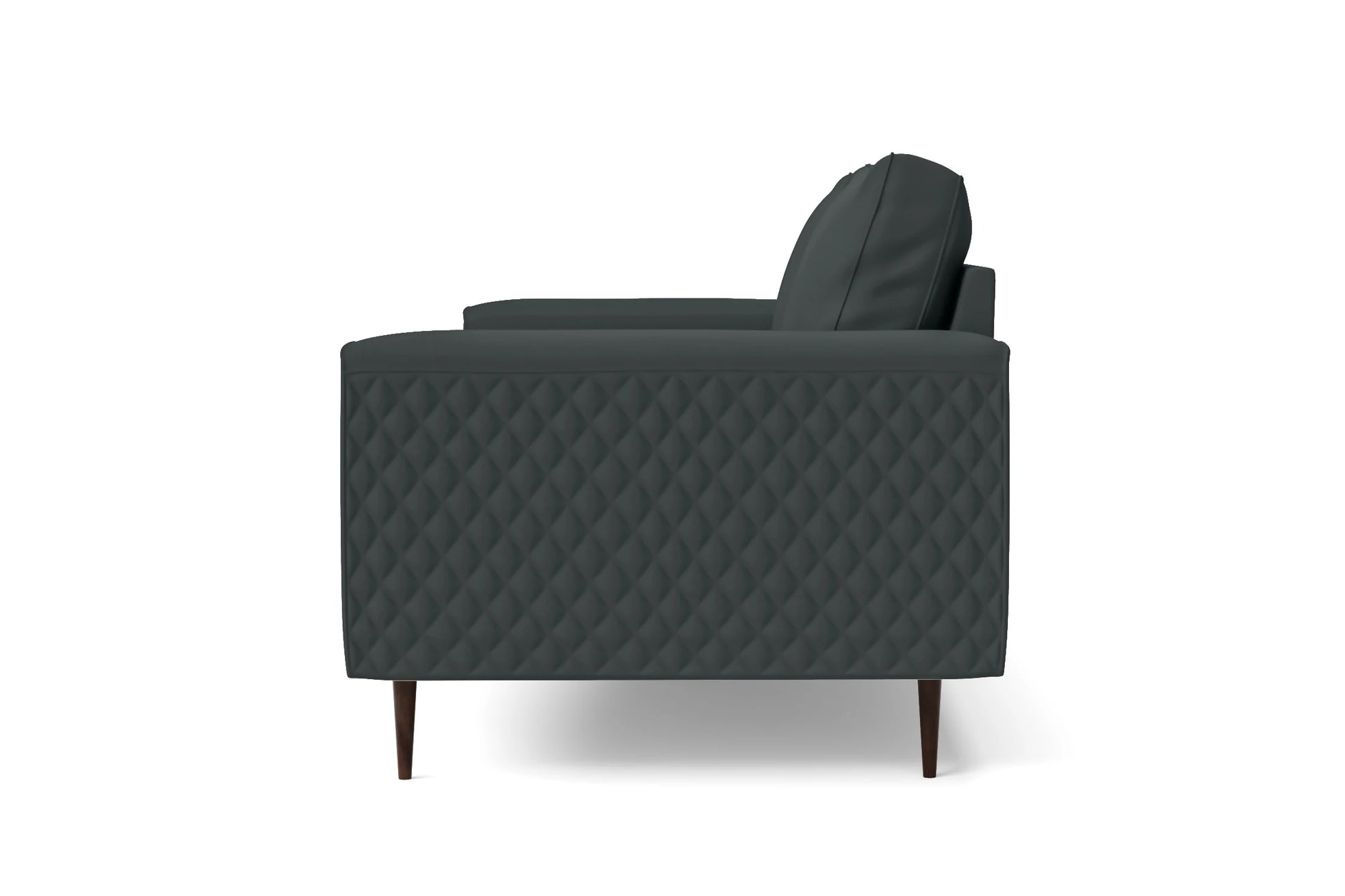 Udine 2 Seater Sofa Slate Leather