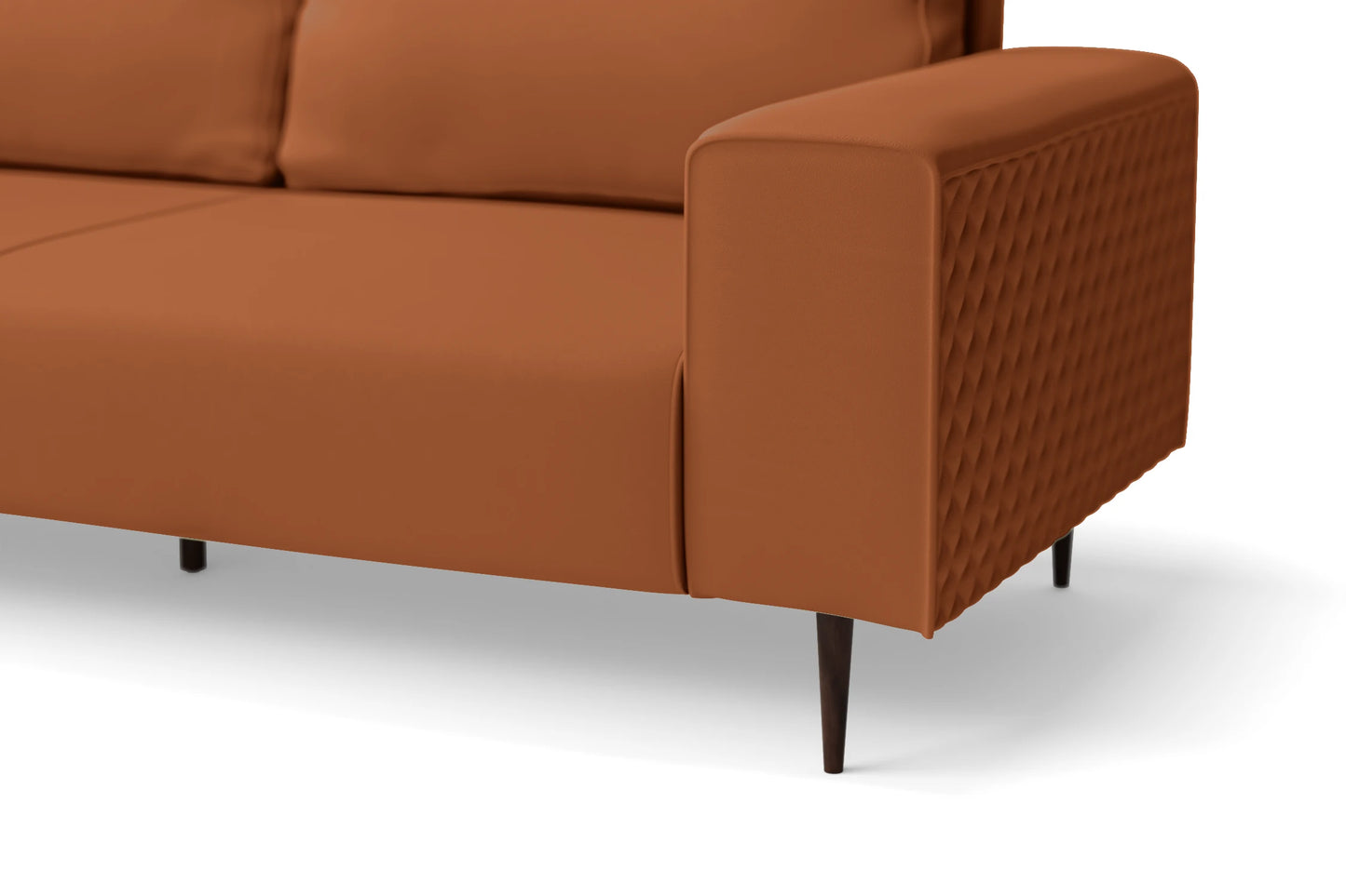 Udine 2 Seater Sofa Tan Brown Leather