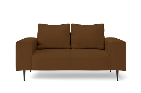 Udine 2 Seater Sofa Walnut Brown Leather