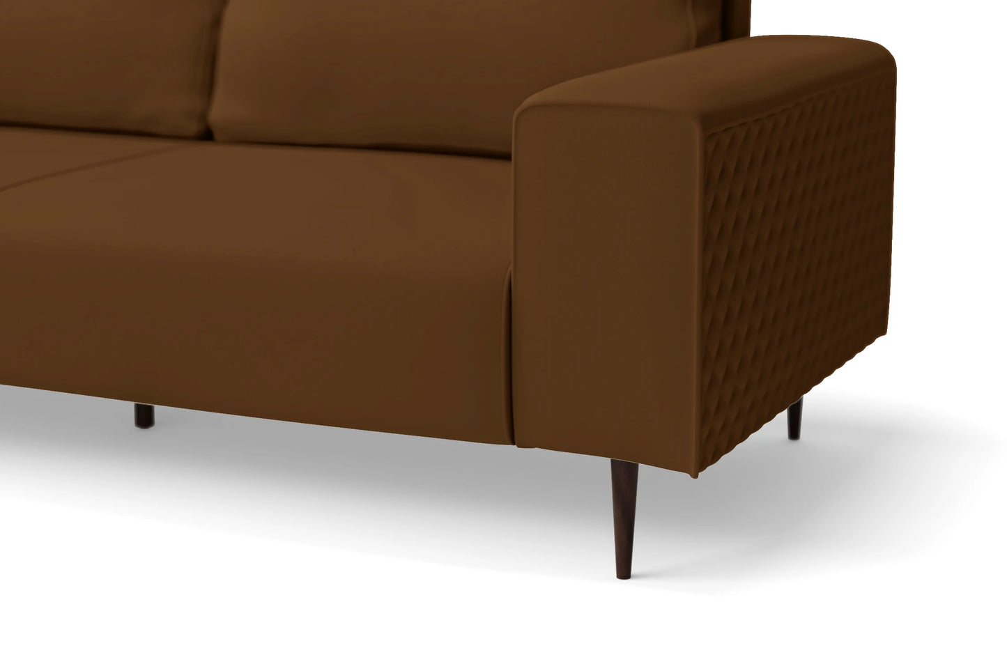 Udine 2 Seater Sofa Walnut Brown Leather