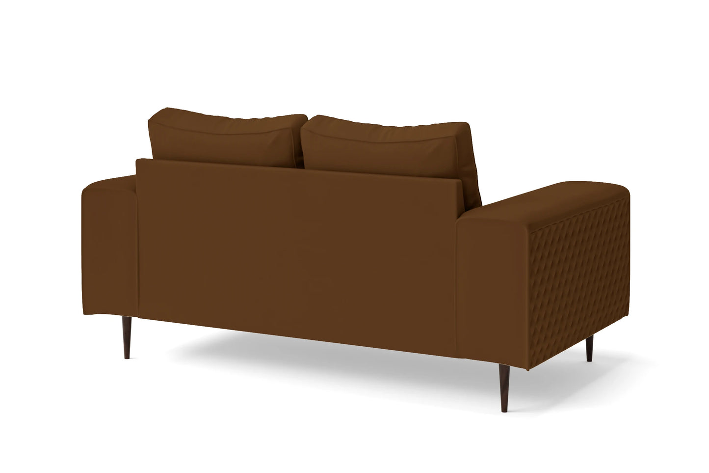 Udine 2 Seater Sofa Walnut Brown Leather