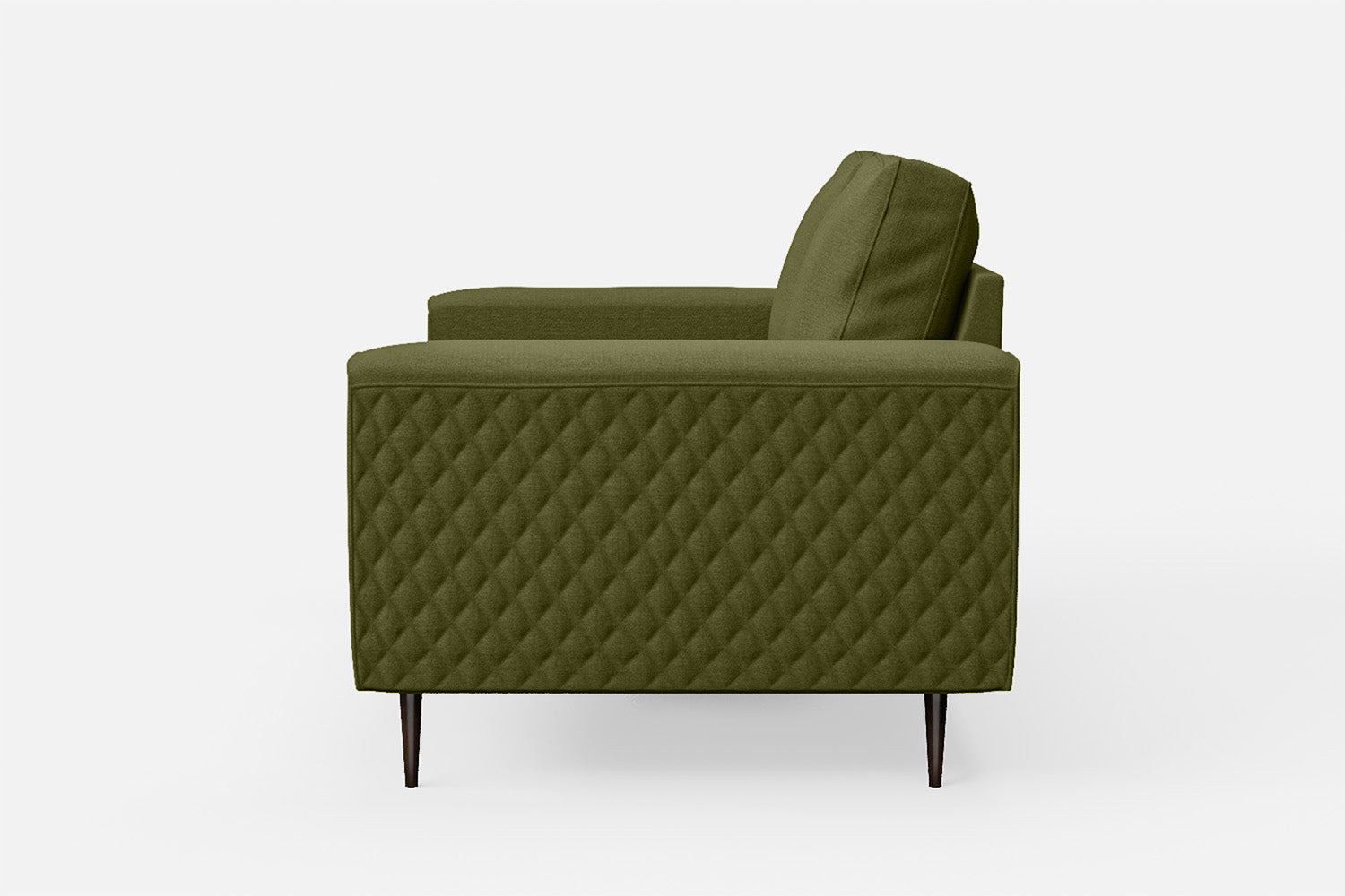 Udine 2 Seater Sofa Olive Linen Fabric