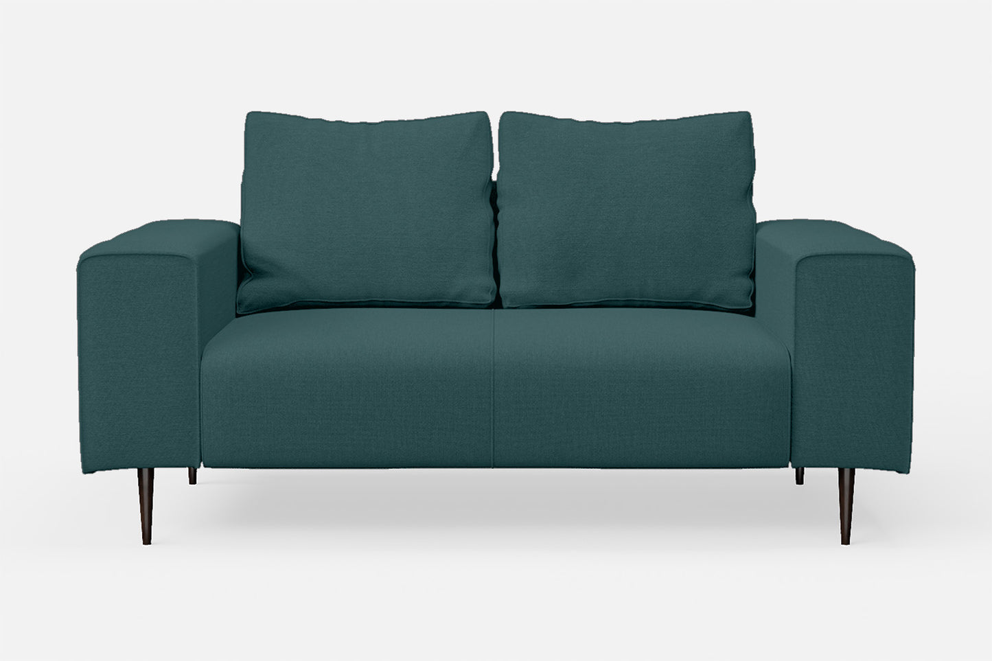 Udine 2 Seater Sofa Teal Linen Fabric