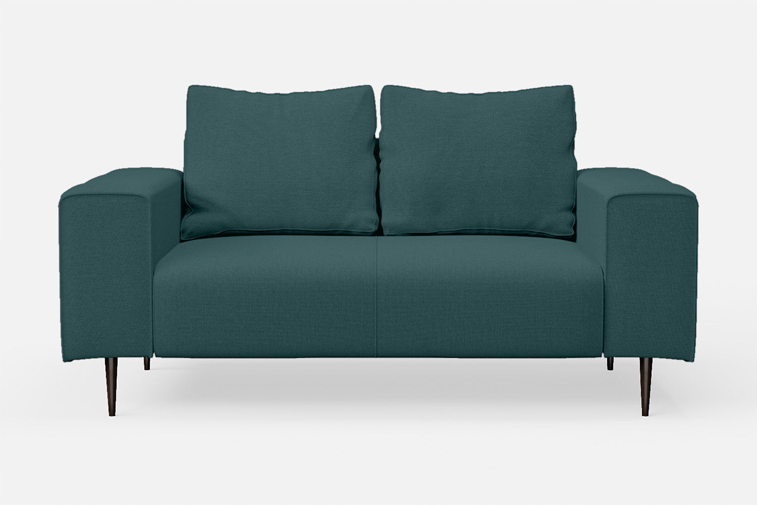 Udine 2 Seater Sofa Teal Linen Fabric