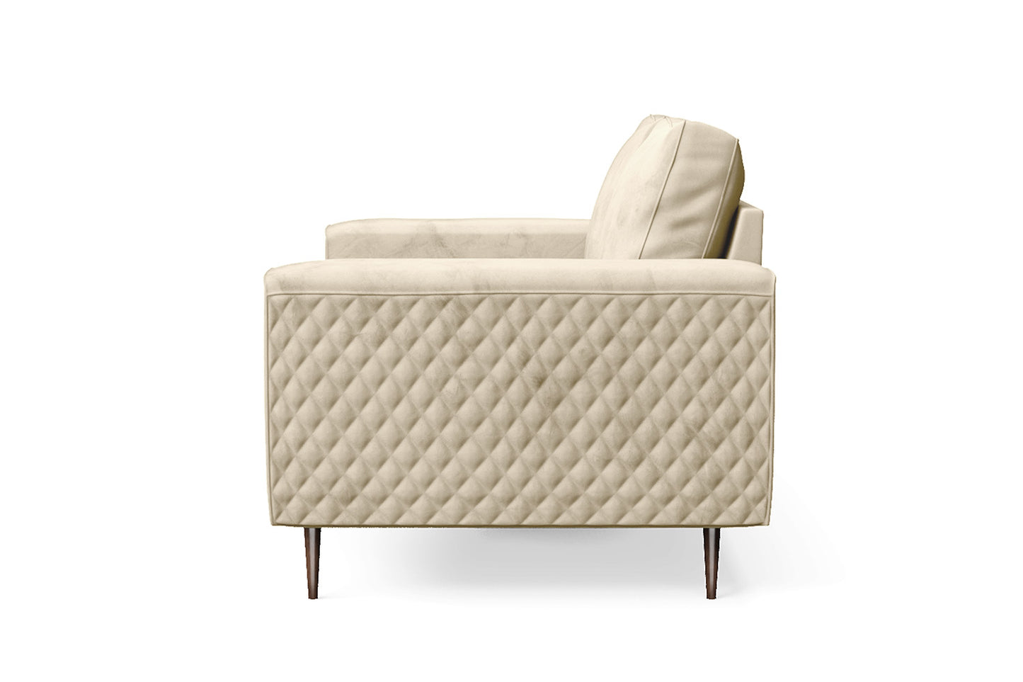 Udine 2 Seater Sofa Cream Velvet