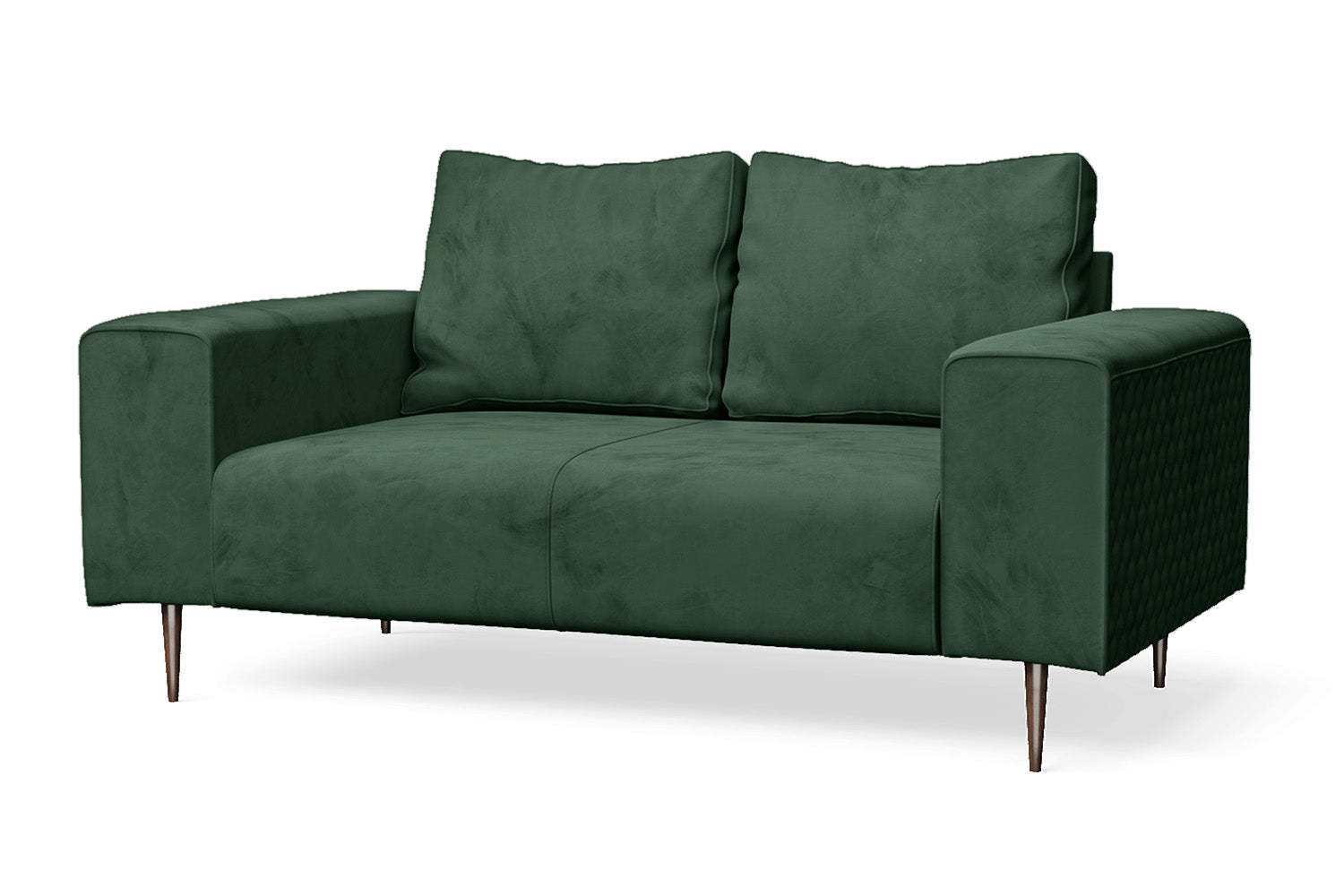 Udine 2 Seater Sofa Green Velvet