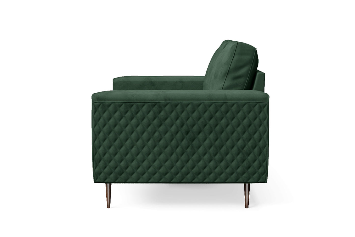 Udine 2 Seater Sofa Green Velvet