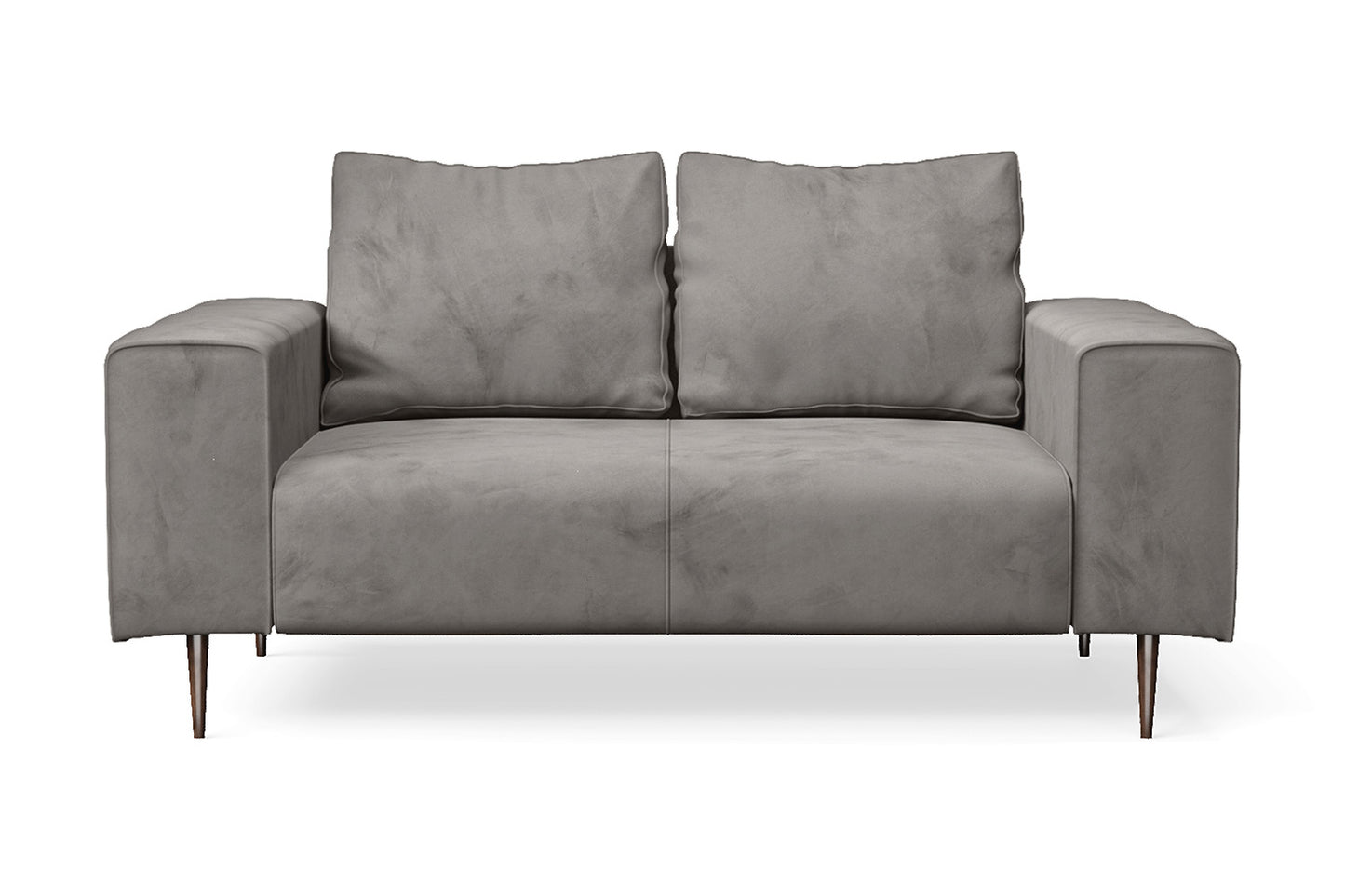 Udine 2 Seater Sofa Grey Velvet