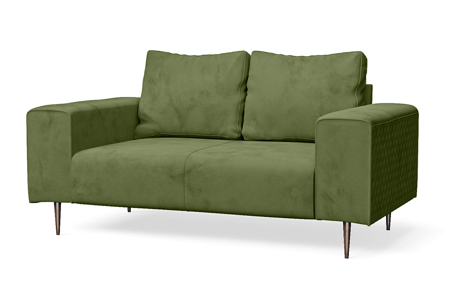 Udine 2 Seater Sofa Lime Velvet