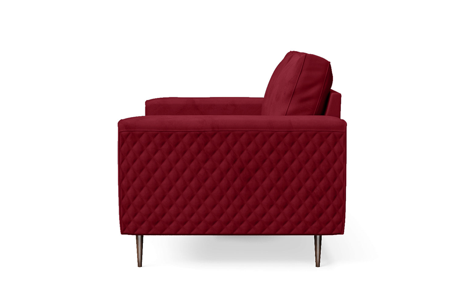 Udine 2 Seater Sofa Red Velvet