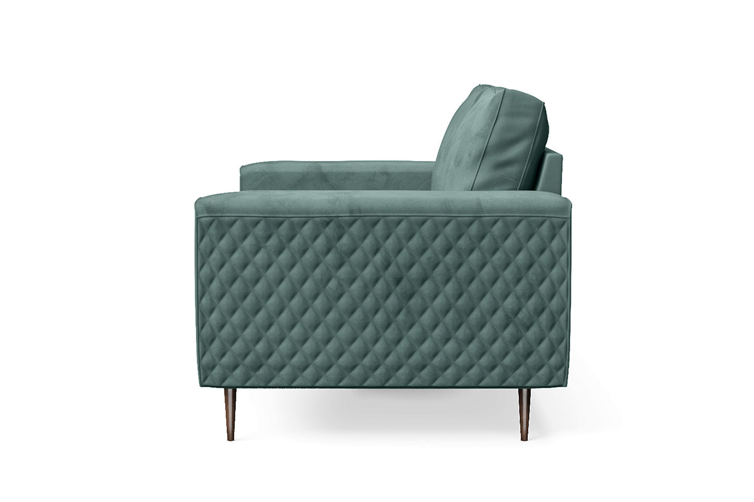 Udine 2 Seater Sofa Teal Velvet