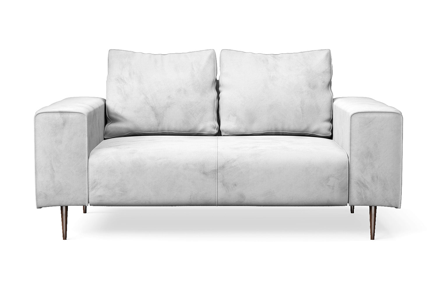 Udine 2 Seater Sofa White Velvet