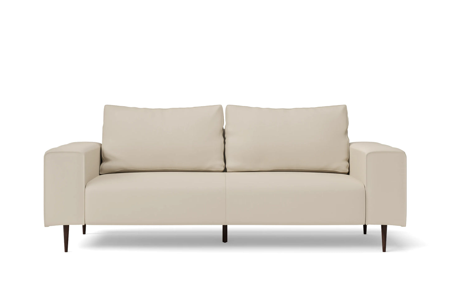 Udine 3 Seater Sofa Cream Leather