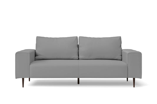 Udine 3 Seater Sofa Grey Leather