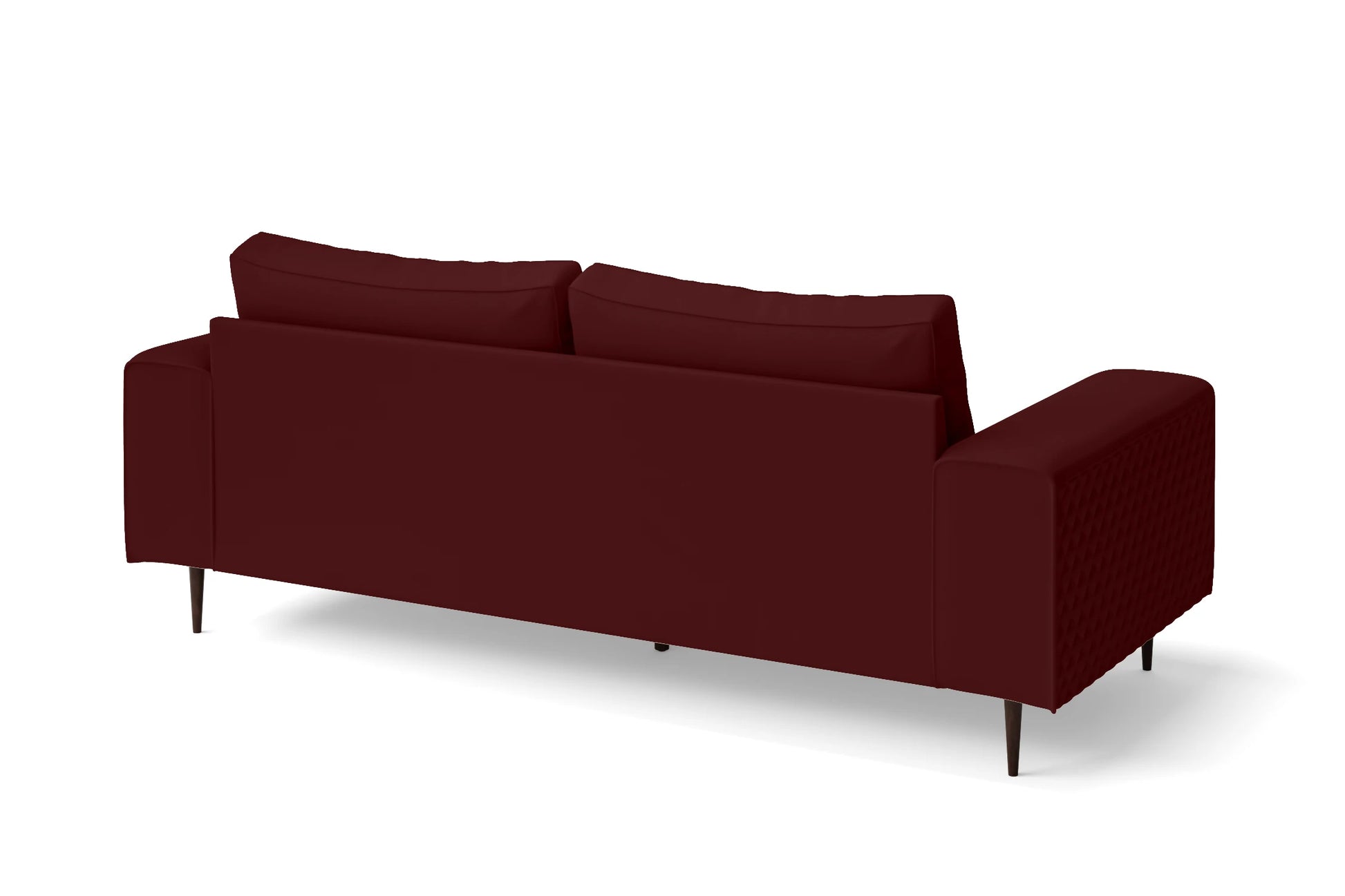 Udine 3 Seater Sofa Red Leather