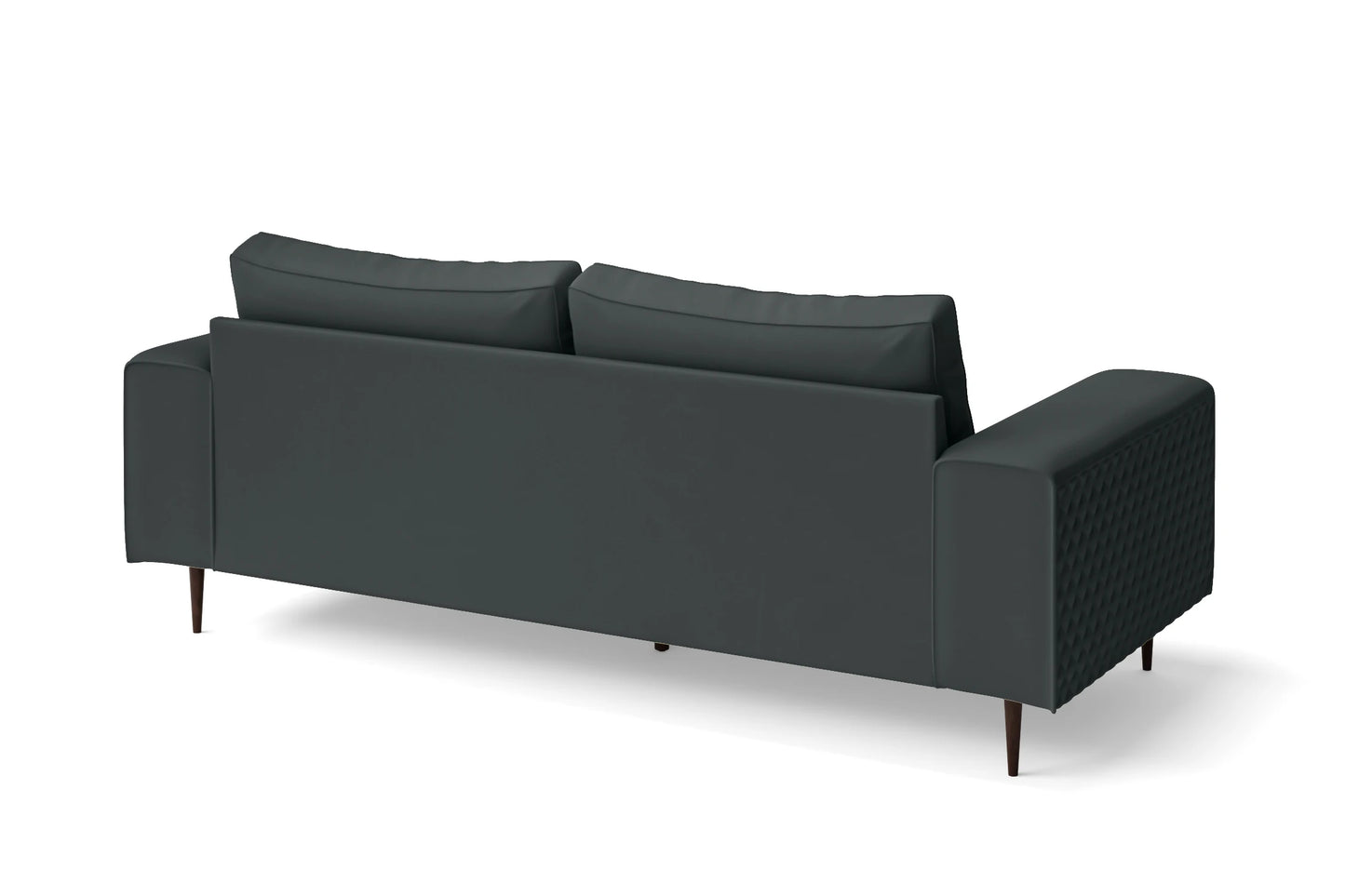 Udine 3 Seater Sofa Slate Leather