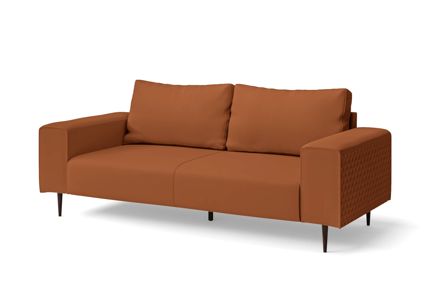 Udine 3 Seater Sofa Tan Brown Leather