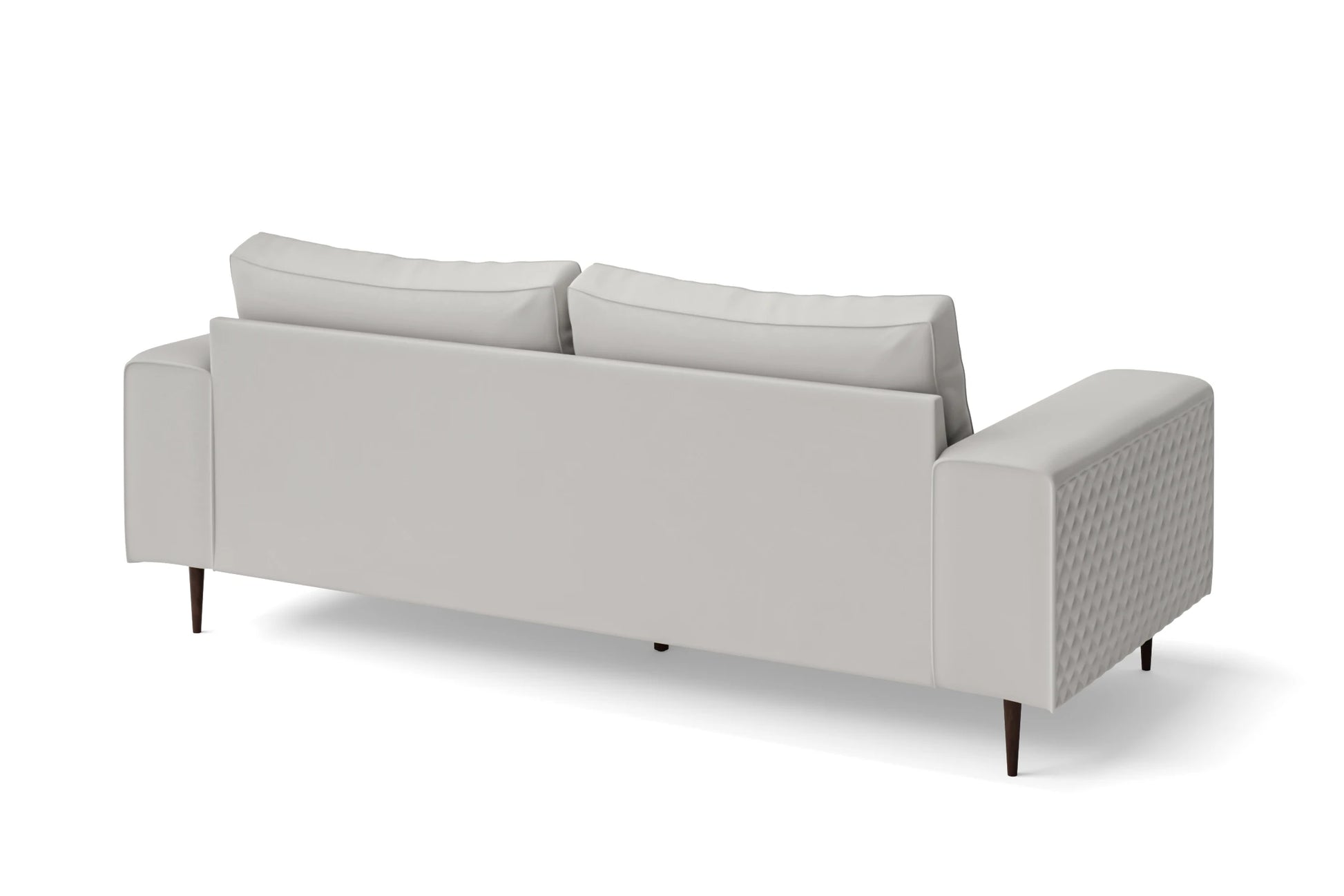 Udine 3 Seater Sofa White Leather