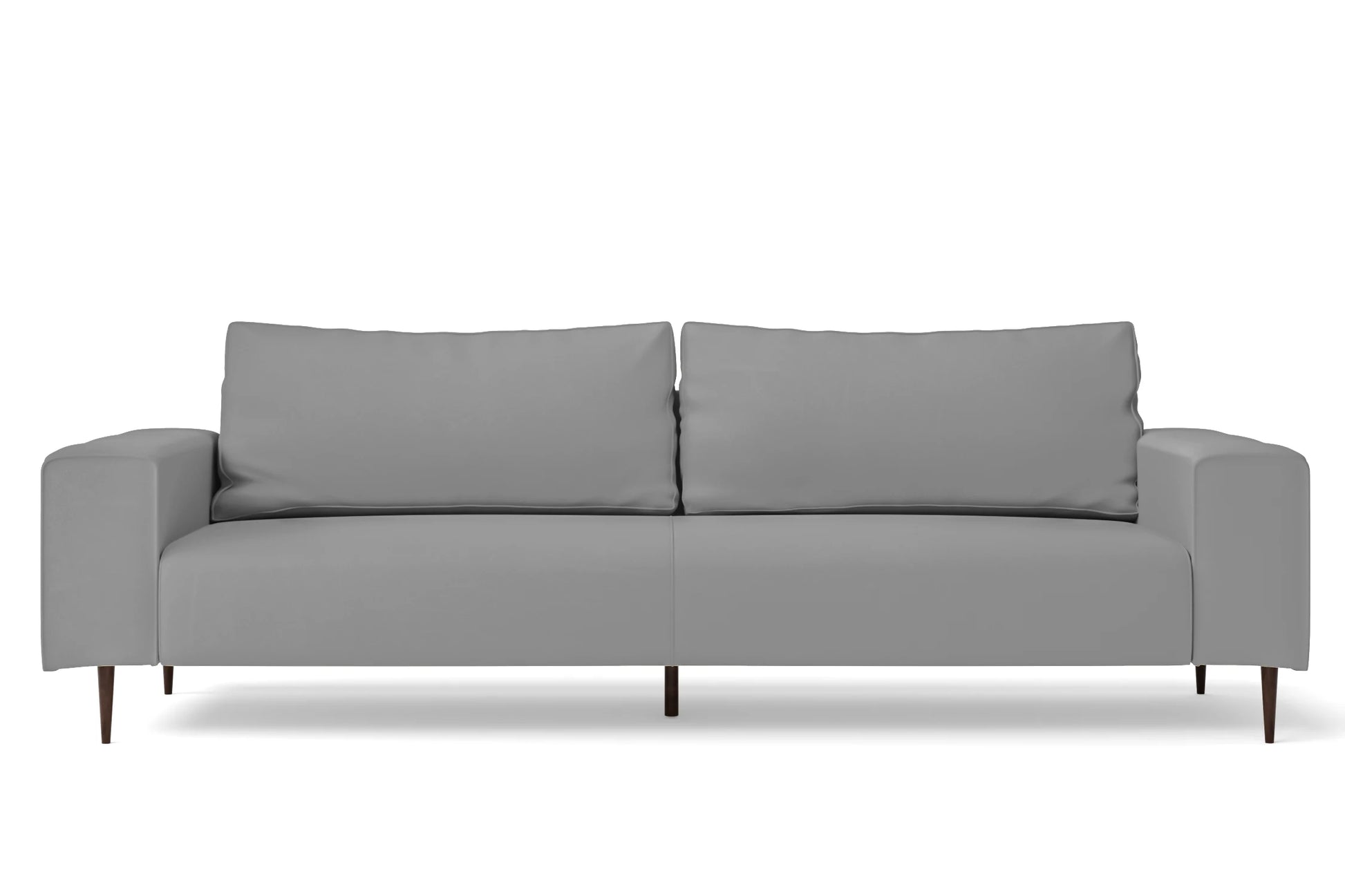 Udine 4 Seater Sofa Grey Leather