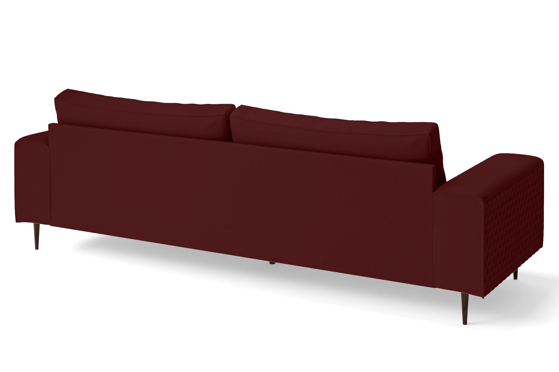 Udine 4 Seater Sofa Red Leather