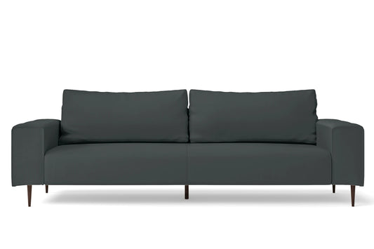 Udine 4 Seater Sofa Slate Leather