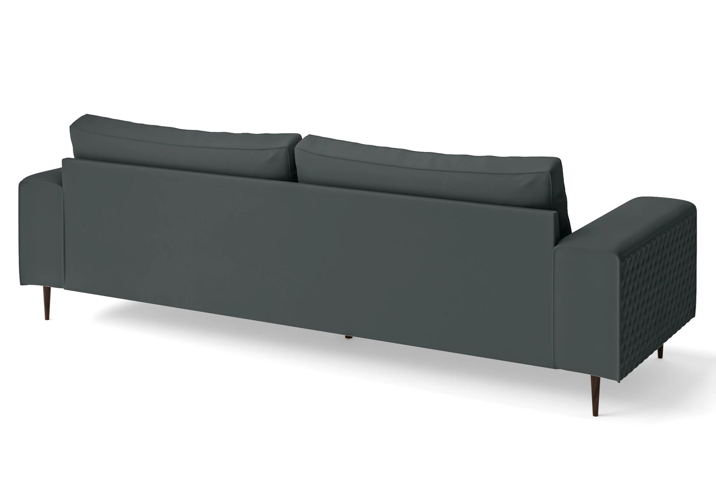 Udine 4 Seater Sofa Slate Leather