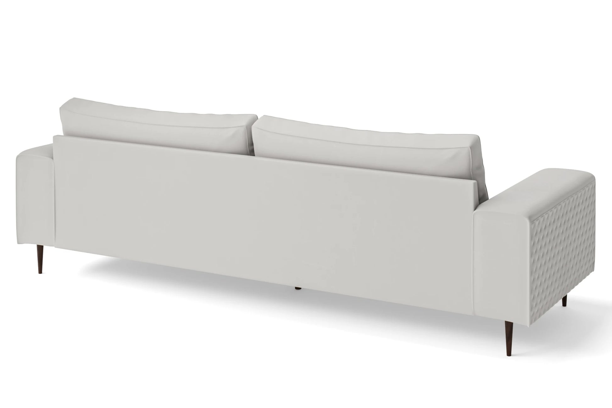 Udine 4 Seater Sofa White Leather