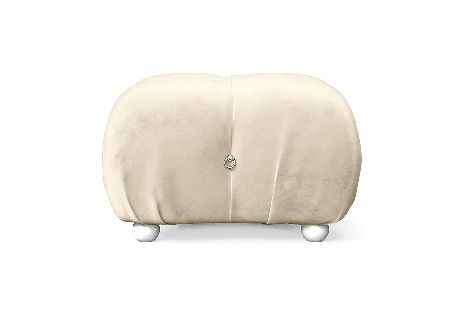 Varese Ottoman Cream Velvet Small