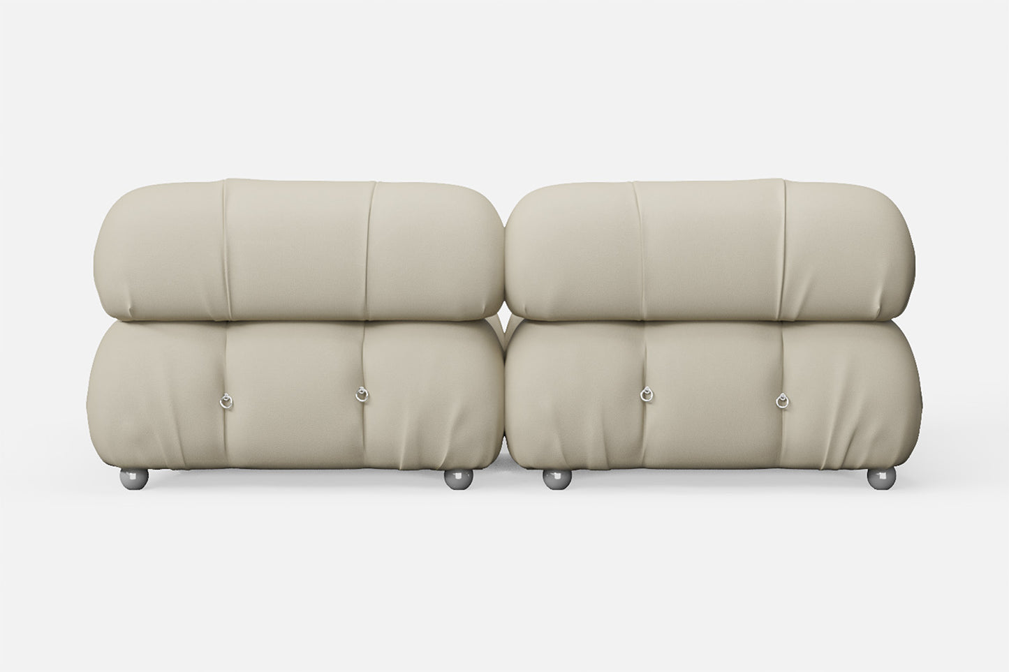 Varese 2 Seater Sofa Cream Leather