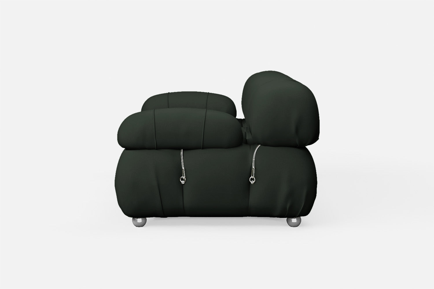 Varese 2 Seater Sofa Green Leather