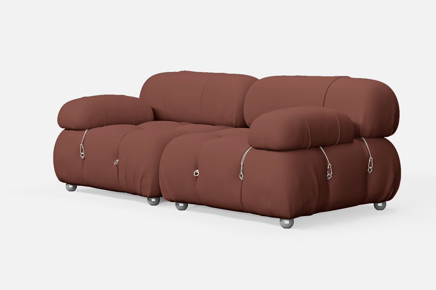 Varese 2 Seater Sofa Mauve Leather