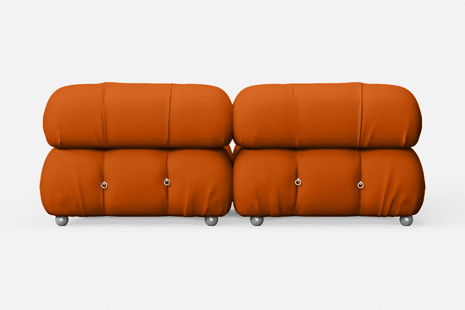 Varese 2 Seater Sofa Orange Leather