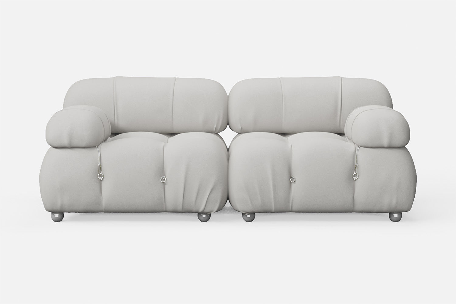 Varese 2 Seater Sofa White Leather