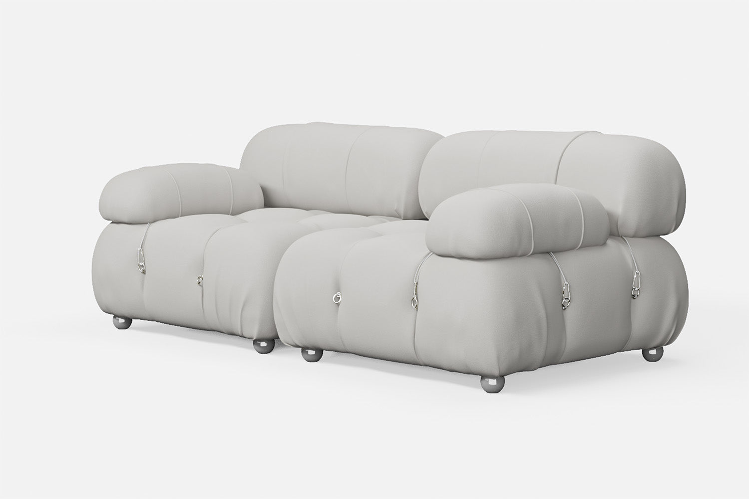 Varese 2 Seater Sofa White Leather