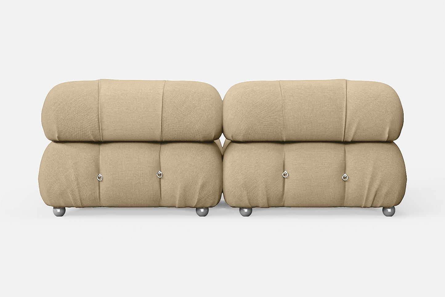 Varese 2 Seater Sofa Beige Linen Fabric