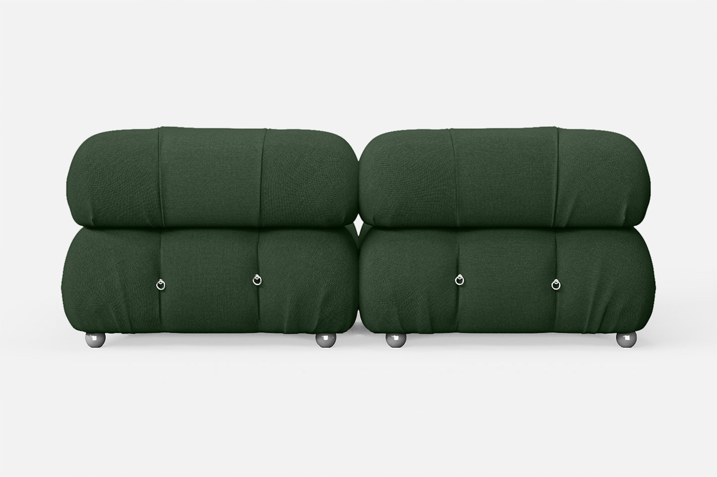 Varese 2 Seater Sofa Forest Green Linen Fabric