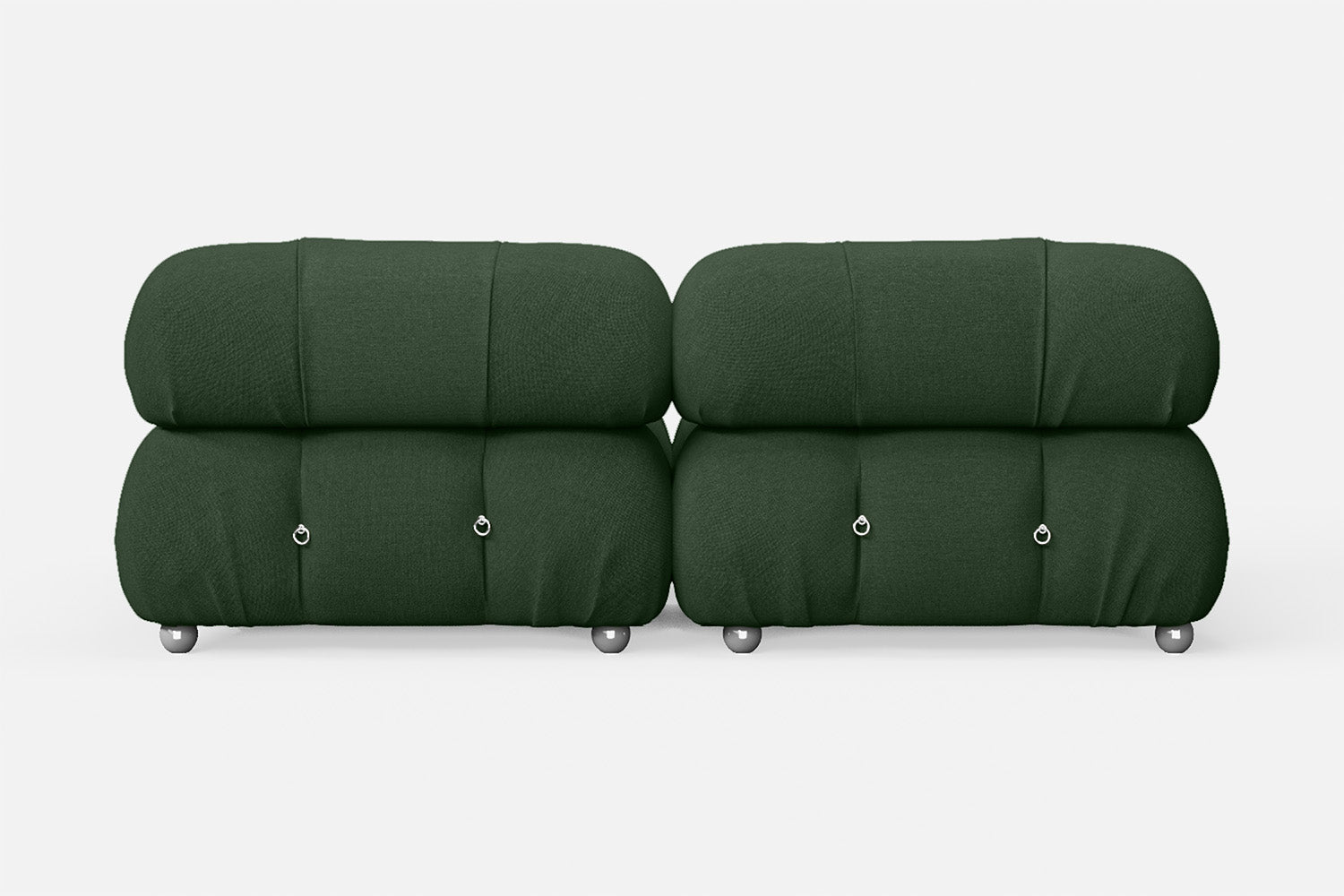 Varese 2 Seater Sofa Forest Green Linen Fabric