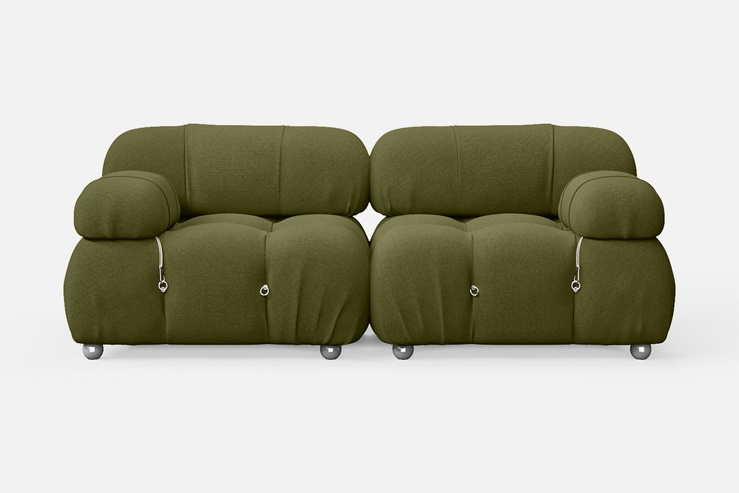 Varese 2 Seater Sofa Olive Linen Fabric