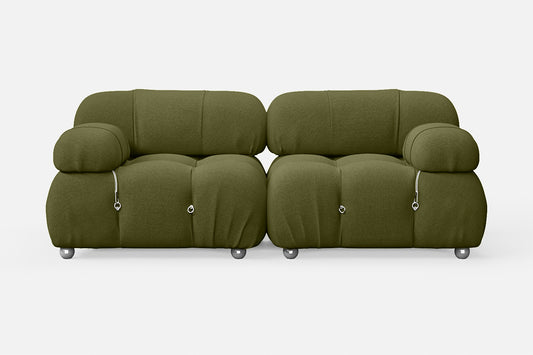 Varese 2 Seater Sofa Olive Linen Fabric