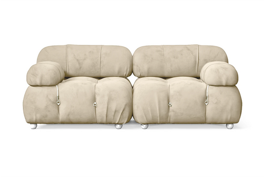 Varese 2 Seater Sofa Cream Velvet