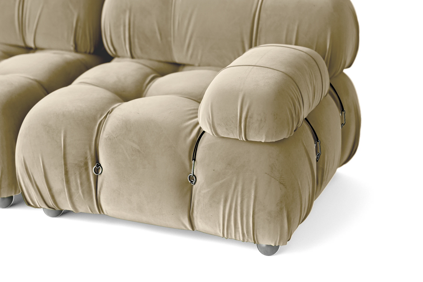 Varese 2 Seater Sofa Cream Velvet