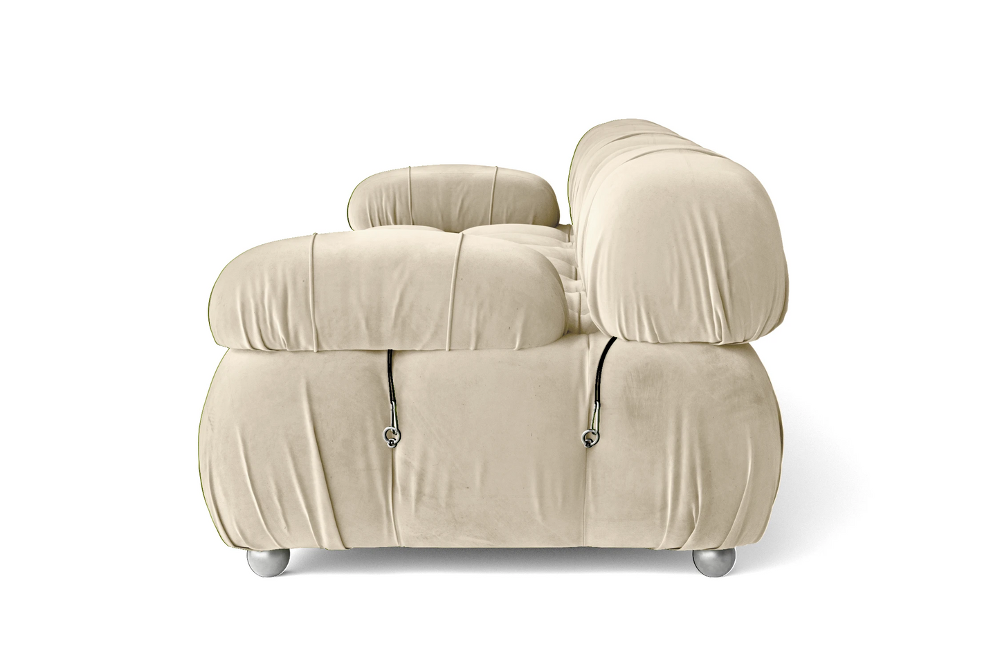 Varese 2 Seater Sofa Cream Velvet