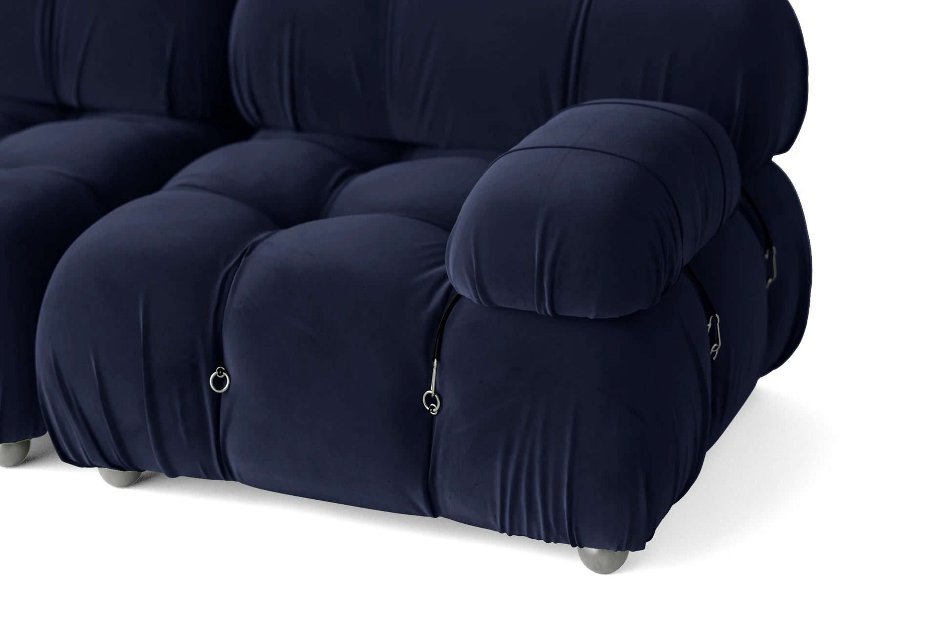 Varese 2 Seater Sofa Dark Blue Velvet