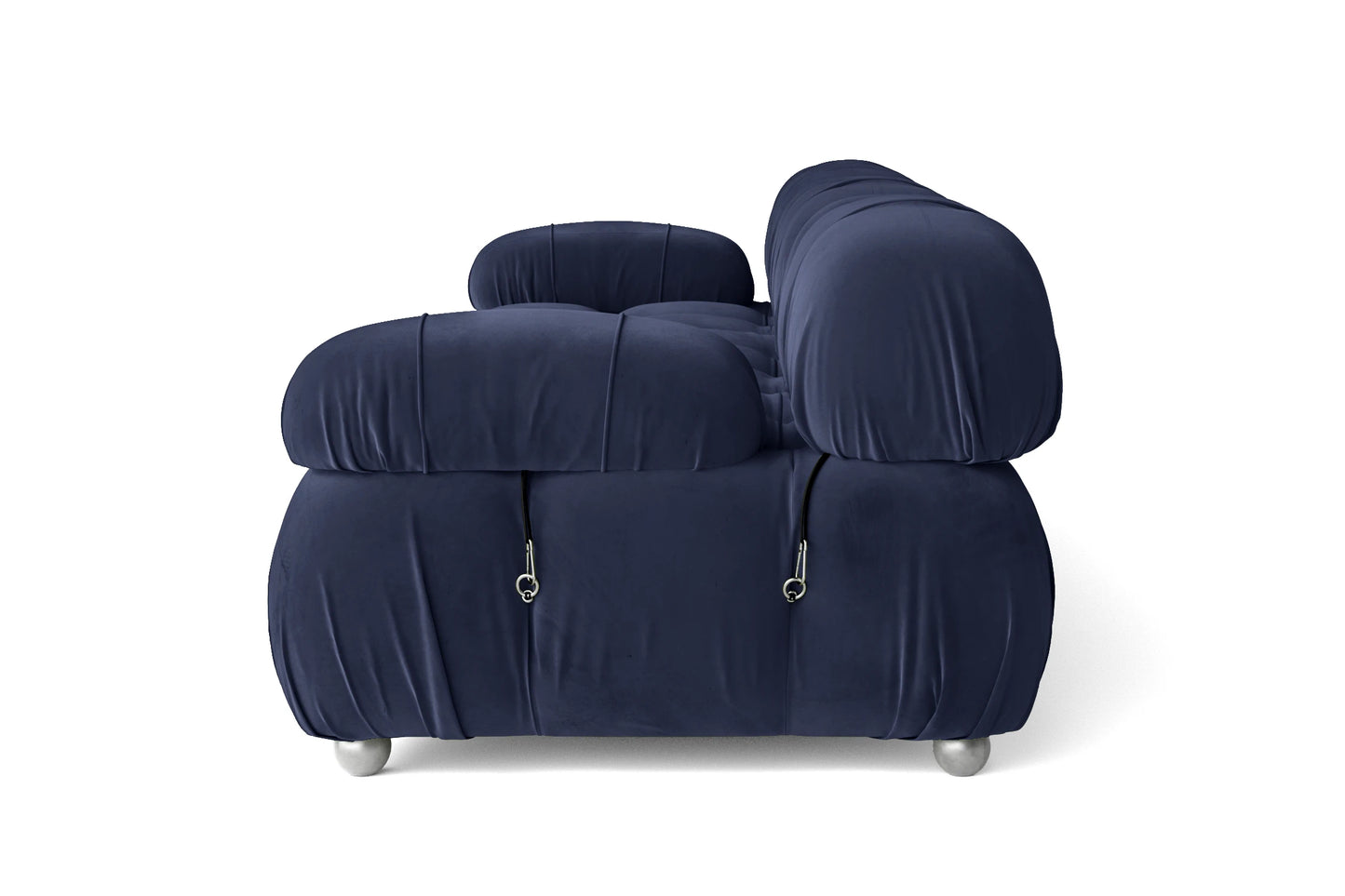 Varese 2 Seater Sofa Dark Blue Velvet