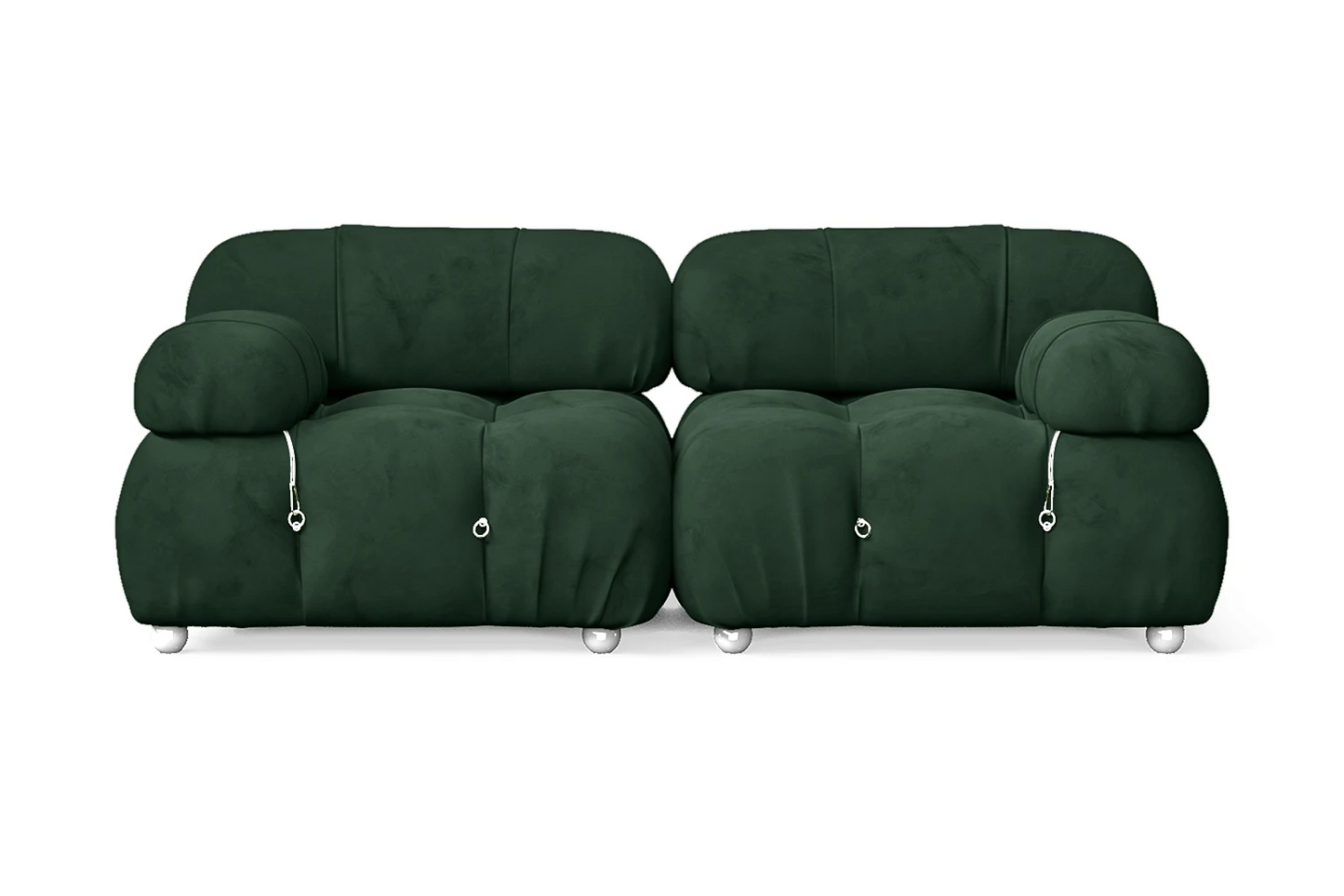 Varese 2 Seater Sofa Green Velvet