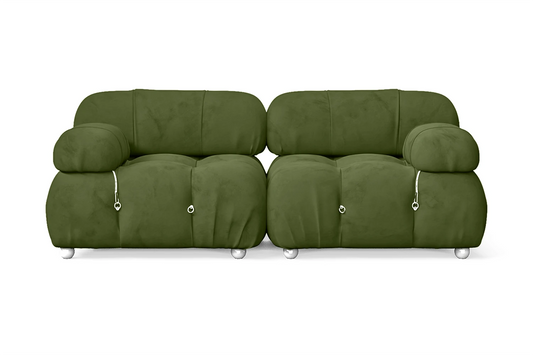 Varese 2 Seater Sofa Lime Velvet